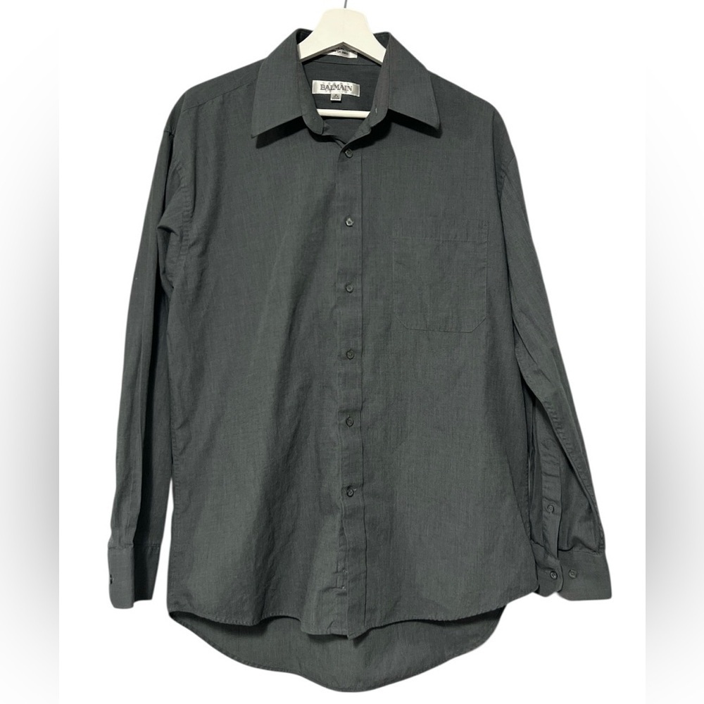 BALMAIN Long Sleeve Button Down Shirt